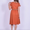 Πορτοκαλί Φόρεμα Με Ζώνη||Γυναικεία Φορέματα||Καθημερινά Φορέματα