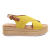 Δερμάτινη Πλατφόρμα Fardoulis Shoes 63420 Κίτρινη
