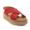 Δερμάτινη Πλατφόρμα Fardoulis Shoes 63420 Κόκκινη