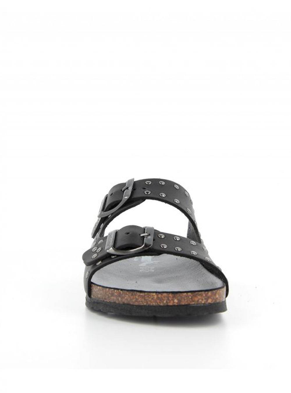 Gaucho Sandali Tipo Bionatura BioNatura Sabot Donna In Pelle Gaucho Total Black Made In Italy