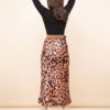 Σατέν Φούστα Λεοπάρ print Dancing Leopard||Νέες Αφίξεις 2020 Φθινόπωρο|| Γυναικεία Ρούχα