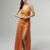 NEVER ON SUNDAY ALEX DRESS ORANGE||Μάξι Φόρεμα σε πορτοκαλί χρώμα NEVER ON SUNDAY