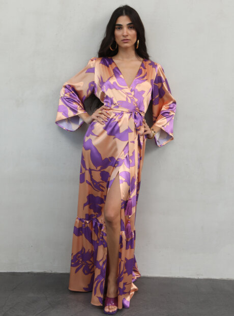 NEMA RESORTWEAR EARLY DRESS||ΓΥΝΑΙΚΕΙΟ ΦΟΡΕΜΑ ΣΑΤΕΝ ΝΕΜΑ RESORTWEAR MAΞΙ||ΓΥΝΑΙΚΕΙΑ ΡΟΥΧΑ NEMA