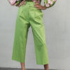 NEMA RESORTWEAR HELA Γυναικειο παντελόνι σε πράσινο χρώμα με πιέτες||ΓΥΝΑΙΚΕΙΑ ΥΦΑΣΜΑΤΙΝΑ ΠΑΝΤΕΛΟΝΙΑ
