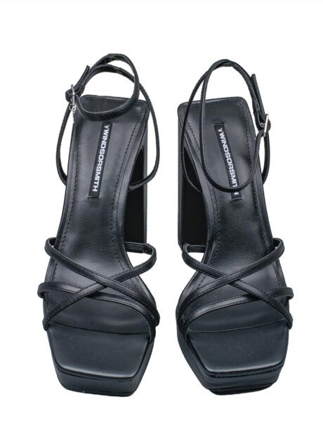 WINDSORSMITH-GORGEOUS_BLACK-SS-23-1 WINDSOR SMITH ΔΕΡΜΑΤΙΝΑ ΨΗΛΑ ΠΕΔΙΛΑ ΜΑΥΡΑ ΜΕ ΕΝΤΥΠΩΣΙΑΚΟ ΤΑΚΟΥΝΙ||ΓΥΝΑΙΚΕΙΑ ΚΑΛΟΚΑΙΡΙΝΑ ΠΑΠΟΥΤΣΙΑ WINDSOR SMITH||