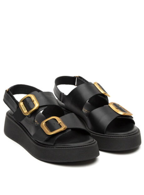 KOMISKOMIS-A34BLACK23Α-1 KOMIS KOMIS A 34 ΔΕΡΜΑΤΙΝΑ ΣΑΝΔΑΛΙΑ ΜΑΥΡΑ||ΓΥΝΑΙΚΕΙΑ ΚΑΛΟΚΑΙΡΙΝΑ ΠΑΠΟΥΤΣΙΑ