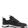 SEVEN SNEAKERS Μαύρα αθλητικά γυναικεία παπούτσια SEVEN||