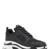 SEVEN SNEAKERS Μαύρα αθλητικά γυναικεία παπούτσια SEVEN||