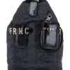 FRNC BACKPACK 1355 ||ΜΑΥΡΗ ΓΥΝΑΙΚΕΙΑ ΤΣΑΝΤΑ ΠΛΑΤΗΣ FRNC ΑΔΙΑΒΡΟΧΗ FRNC 1355